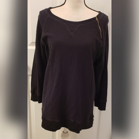 Lauren Ralph Lauren Sweaters - Lauren Ralph Lauren Dark Navy Blue Sweater Zipper Embellished Plus Size 1x